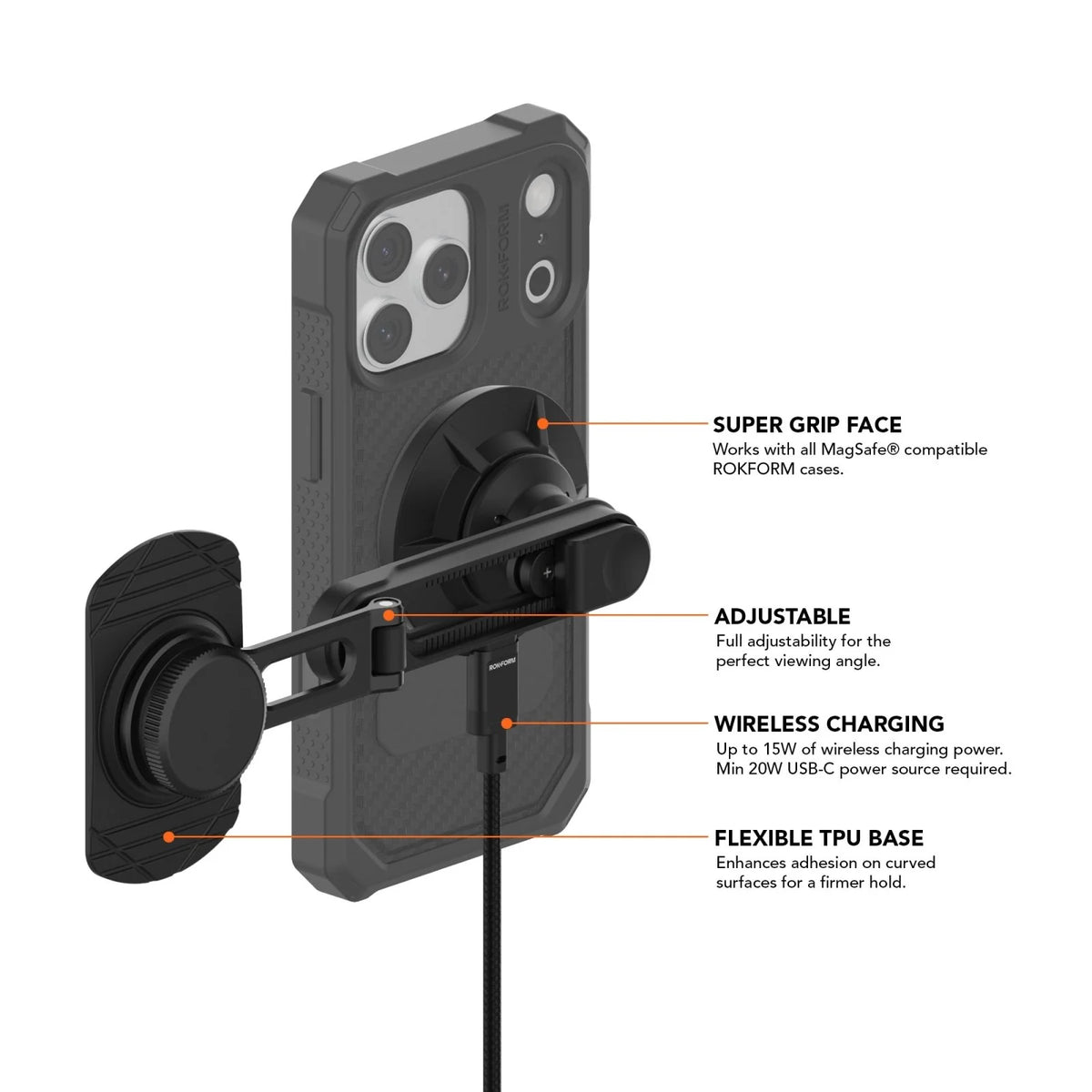 Car Screen Phone Mount Charger