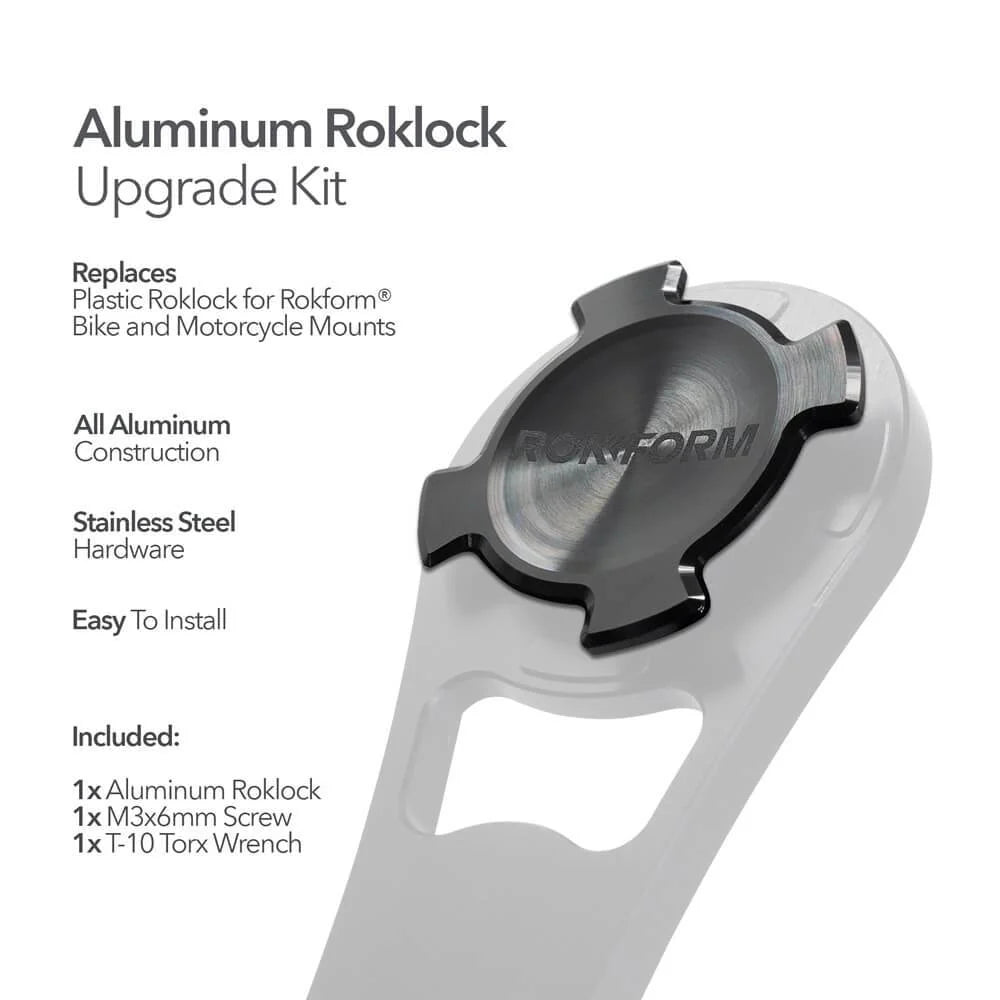 Aluminum RokLock® Upgrade Kit - For Rokform Bike and Motorcycle Mounts