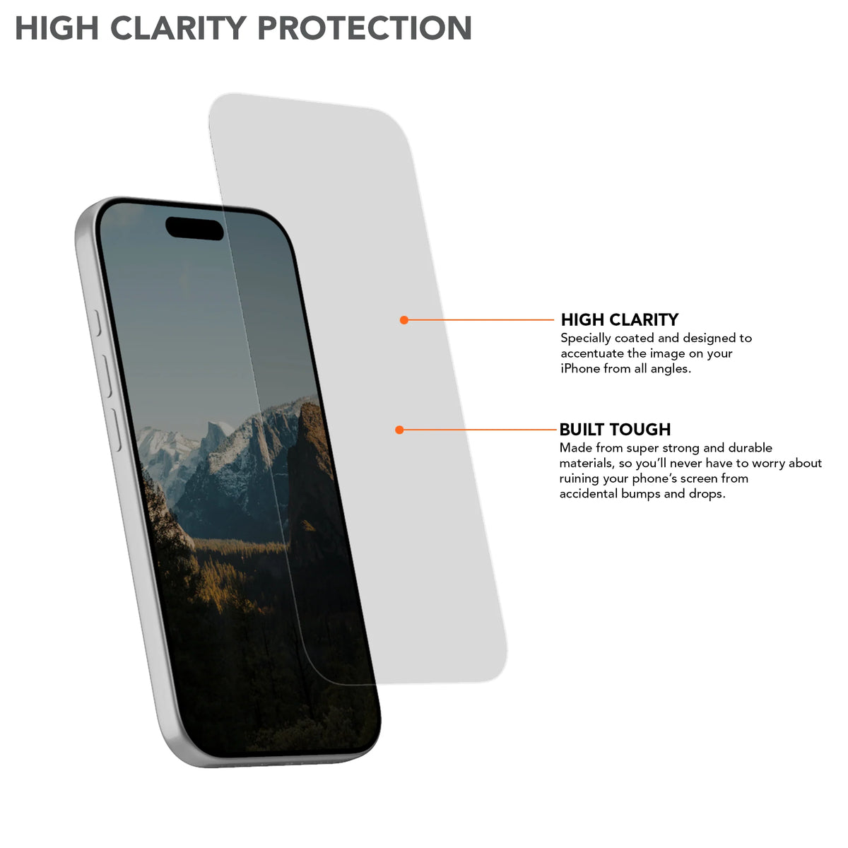 iPhone 18 Pro Max Tempered Glass Screen Protector 2 Pack